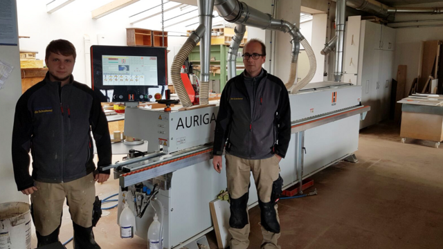 "We live for woodworking" - a Motto und now a suitable machine: The edgebander AURIGA 1308 XL Our reference customer Spitzmüller und Klein on the road to success with the AURIGA 1308 XL