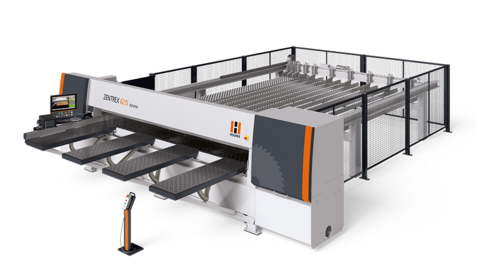 The horizontal pressure beam saw ZENTREX 6215 dynamic is the high-performance cutting solution with connection to plate storage systems The horizontal pressure beam saw ZENTREX 6215 dynamic is the high-performance cutting solution with connection to plate storage systems