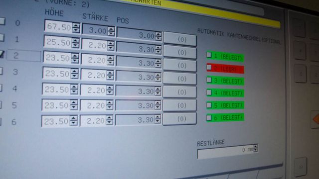 Simple handling – high flexibility with 6-fold edging feed