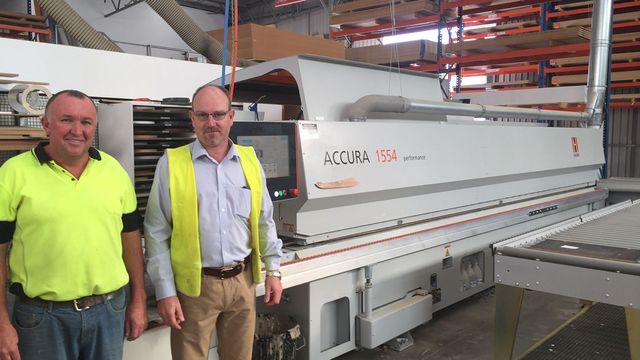 HOLZHER Australia reference customer Timberline mit edgebanding machine ACCURA