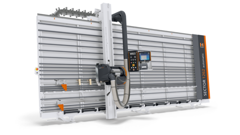 vertical sawing from the manufacturer Holzher - with the Sector 1262 automatic SECTOR 1262 pro: vertical panel saw upright from Holzher - easy panel splitting