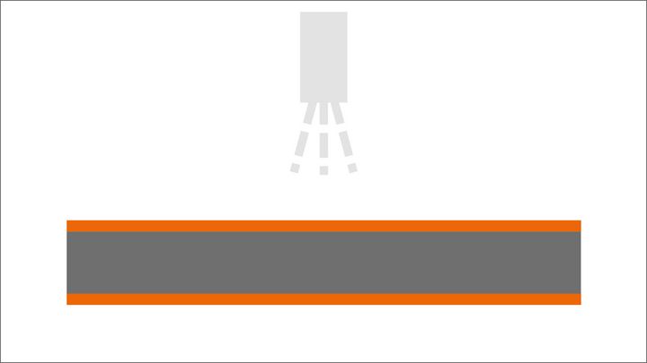 Front and rear spraying units