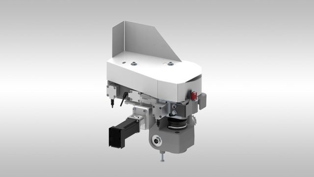 Synchronously driven printing unit with automatic adaptation to the feed speed