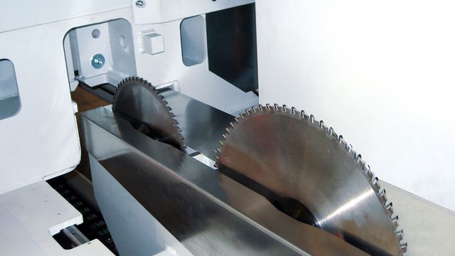 The patent-pending sawing unit The patent-pending sawing unit