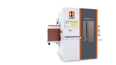 The HOLZHER EVOLUTION 7402 EVOLUTION 7402 PinJet vertical drilling and cutting center from HOLZ-HER