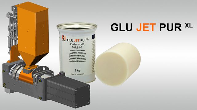 Glu Jet XL - Kleberauftragssystem Höherer Schmelzleistung für noch schnellere Vorschubgeschwindigkeiten