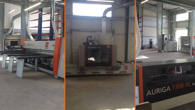 Zufriedener Kunde von HOLZHER aus der Karibik mit 5-Achs CNC-Maschine, Kantenanleimmaschine, Druckbalkensäge Referenzkunde von Holzher aus der Karibik mit Kantenanleimmaschine, Plattensäge und CNC-Bearbeitungszentrum