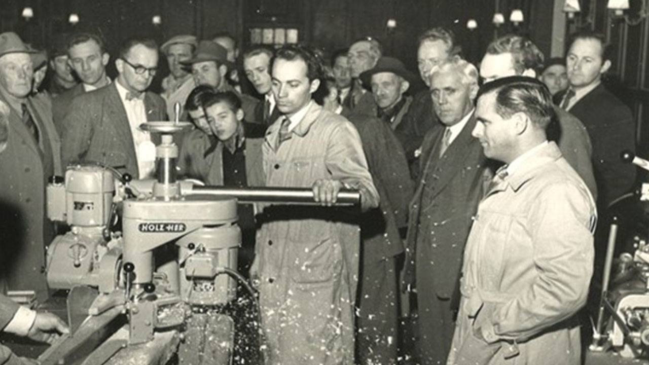 Holzher milestones woodworking machinery 1951